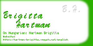 brigitta hartman business card
